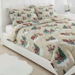 طقم سرير كبير ٤ قطع مقاس كوين