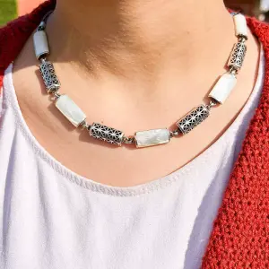 عقد فضه ستايل عربى الوان مختلفة