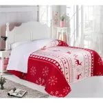 Sherpa Printed Flannel (Red x White)