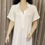 White Premium Cotton Nightshirt