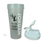 MD STAY FIT Jordan Protein Shaker Bottle with Mixing Ball, Flip-Top Lid, for Gym and Fitness