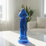 Tall Crescent Glass Ornament