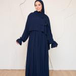 NAVY BLUE CREPE DRESSY ISDAL