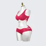 Plus Size Wireless Seamless Padded Bra Panty Set