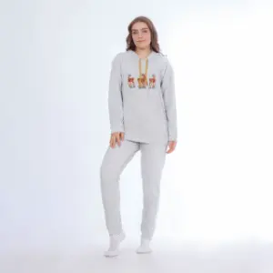 Winter Pajama Set in Velvet Cotton