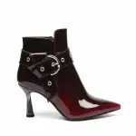 Ankle boot Made of shiny gradient-colored leather R-905