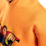 Orange Hoodie with "Superman" Print ✌🧡👦
