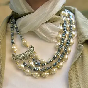 Silver Crescent Pearl Symphony