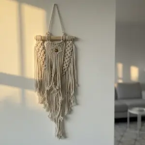 Wood Bead Macramé Wall Hanging