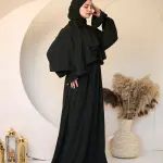 DARK OLIVE GREEN CREPE DRESSY ISDAL