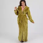 Kiwi Colada Fur Long Robe