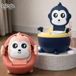 بوتي مجسمة قرد + فرشة تنضيف ، بيد ودرج قابل للفصل ، وقاعدة مبطنة قابلة للفصل والغسل