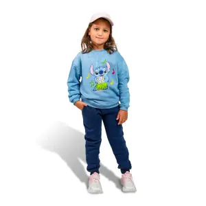 Blue Tie-Dye Sweatshirt with "Dancing Stitch" Print 💙