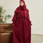 MAHOGANY JAM SATIN DRESS ISDAL