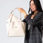 Minimalist Top-Handle Bag-beige
