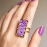 Woven Statement Ring Stainless Steel Pure RI-21