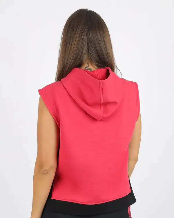 Women's Hoodie Magenta Top