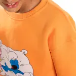 Orange Sweatshirt with "Lazy smurf" Print 🧡😴