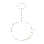 Faux Pearl Tassel Bust Chain Body Chain Waist Chain Women