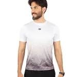 Round Printed Gray T-Shirt