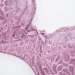 Plus Size Full Bust Lace Push Up Bra Panty Set