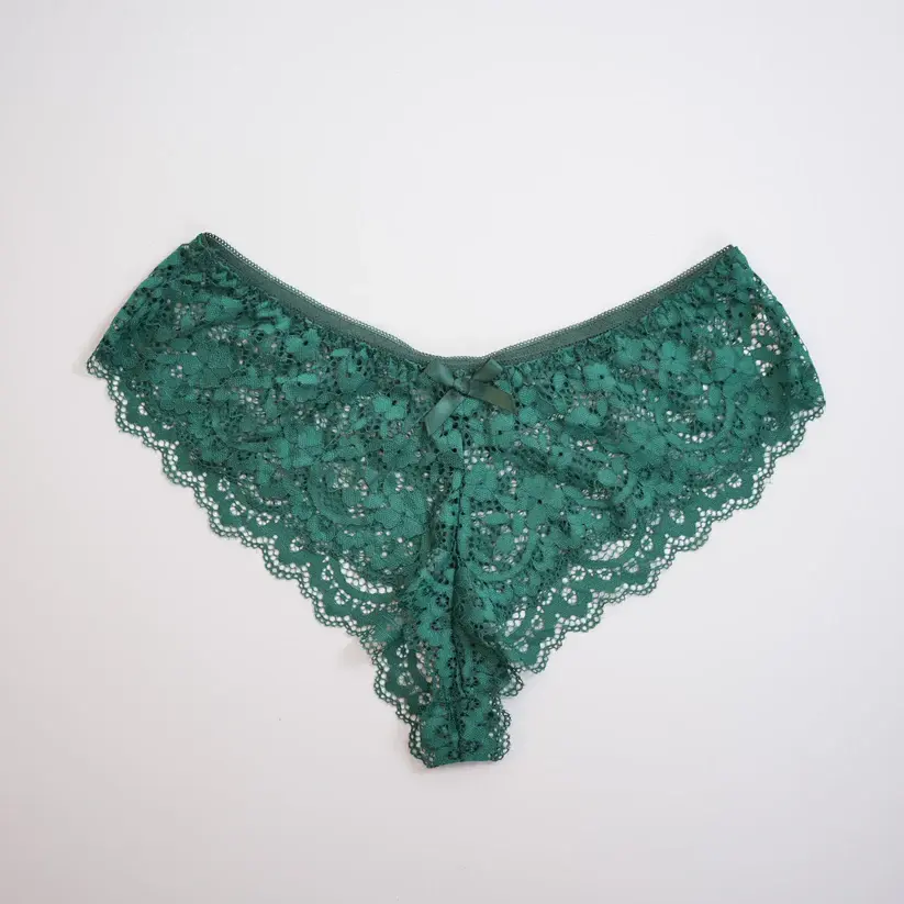 Green Full-body Lace Top Panty Set
