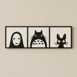 Studio Ghibli Minimalist Wall Art