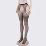 [2+ Items, 300 EGP Each] Rhinestone Fishnet Plus Size Mesh Pantyhose