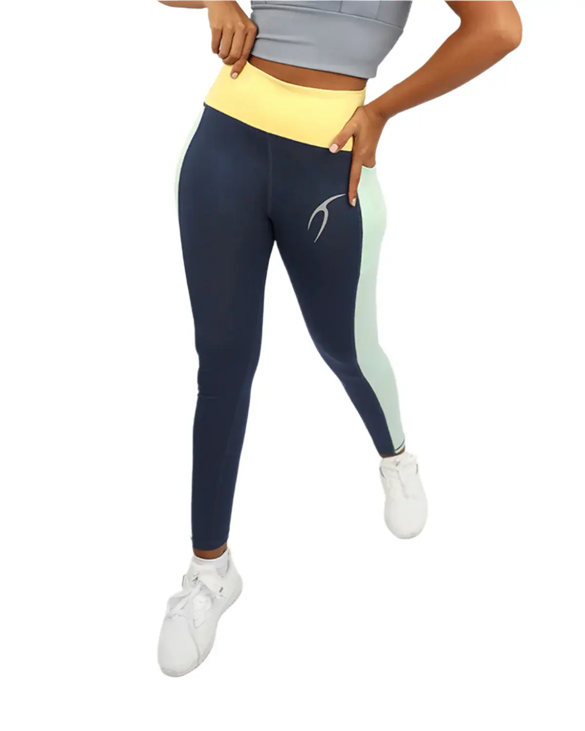 High Waist Women's Navy Leggings