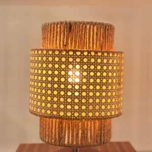 Rattan Boho Table Lamp 031