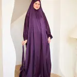 DEEP PURPLE SATIN MALHAFA ISDAL