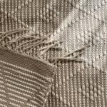 Beige Diamond Textured Kilim