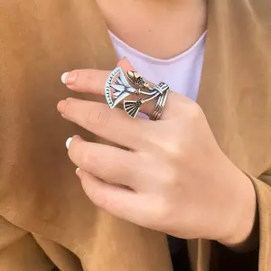 خاتم زهرة اللوتس فرى سايز
