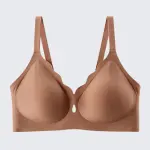 Seamless Wirefree Full Coverage Bra Plus Size Push Up Soft Support Bralette