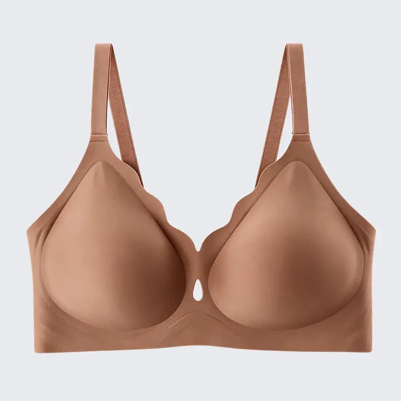 Seamless Wirefree Full Coverage Bra Plus Size Push Up Soft Support Bralette