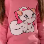 Pink Sweatshirt with “Marie cat ” Print 💗💕