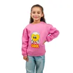 Pink Sweatshirt with “Stay Cool” Print 😎💗