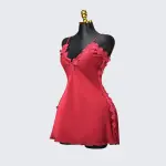 Satin Floral Lace Dress Mini Slip Nightwear