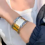 اسورة فضة كلمات عربية منقوشة مطلية ذهب 18