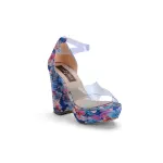 Multicolored Heel Sandal - R-107