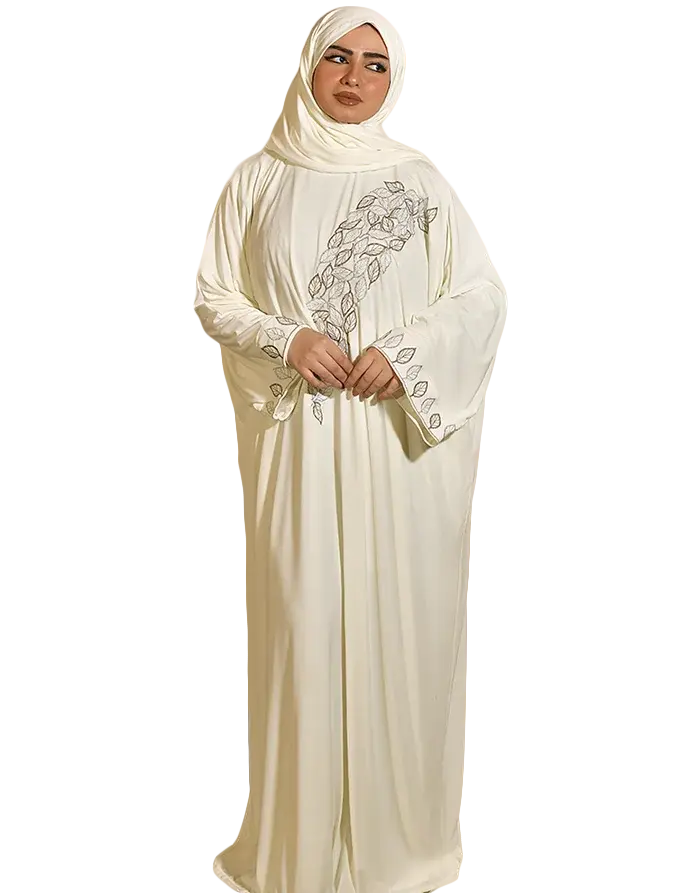إسدال ريش نعام ابيض