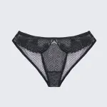 Plus Size Sexy Sheer Lace Mesh Bra Panty Set