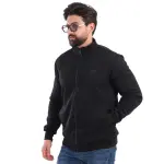 Black Biscuit Jacket with Fur Lining