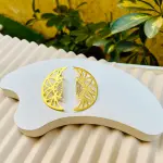 Bright moon earrings