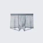 Men's Ice Silk Antibacterial Jacquard Breathable Quick-Dry Boxer Briefs Pack of 3
