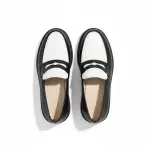 Monochrome loafers black/white