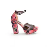 Multicolored Heel Sandal - R-107