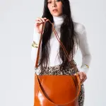 Minimal Shape Shoulder Bag-camel