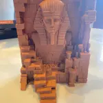 Egyptian Pharaoh's Ruined Sanctuary Diorama