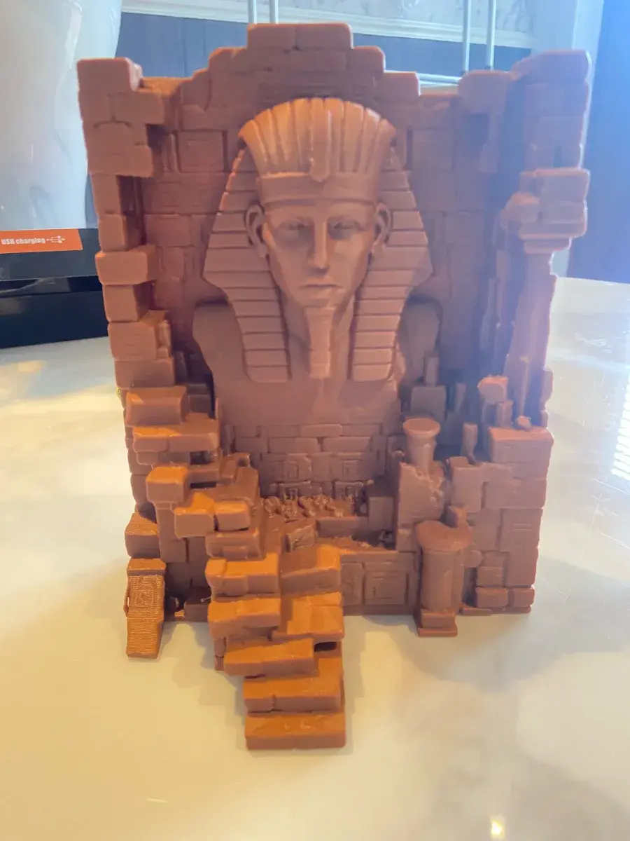 Egyptian Pharaoh's Ruined Sanctuary Diorama